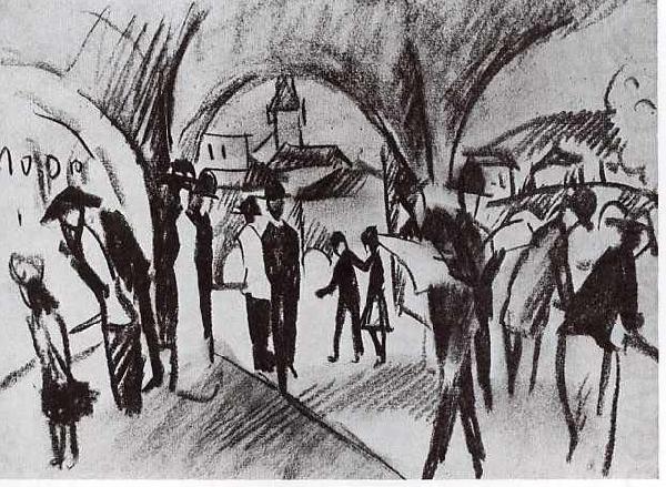 Arcade in Thun, August Macke